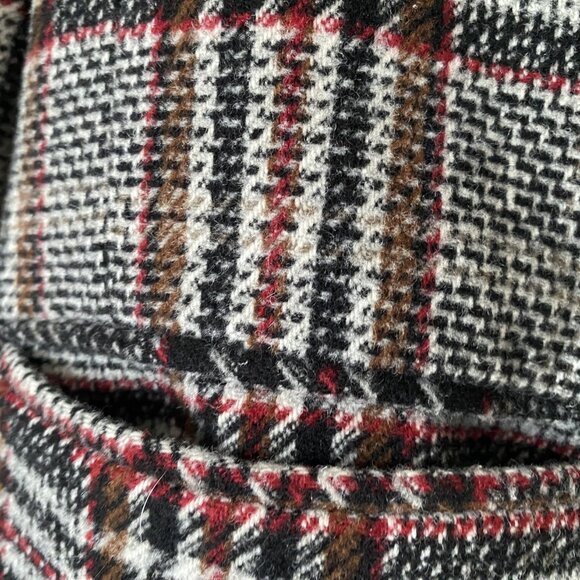 ZARA CHECK COAT One Button Fastening Kate Middleton Princess of Wales Style - Picture 4 of 16